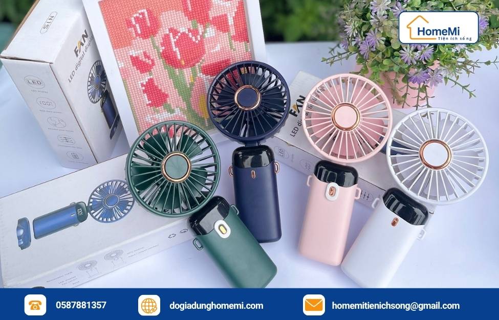 Quạt mini cầm tay – “Vật bất ly thân” mùa nắng nóng