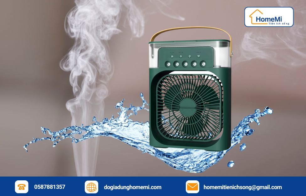 hướng dẫn sử dụng quạt điều hòa mini