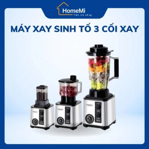 Máy xay sinh tố 3 cối HomeMi – đa năng, mạnh mẽ.