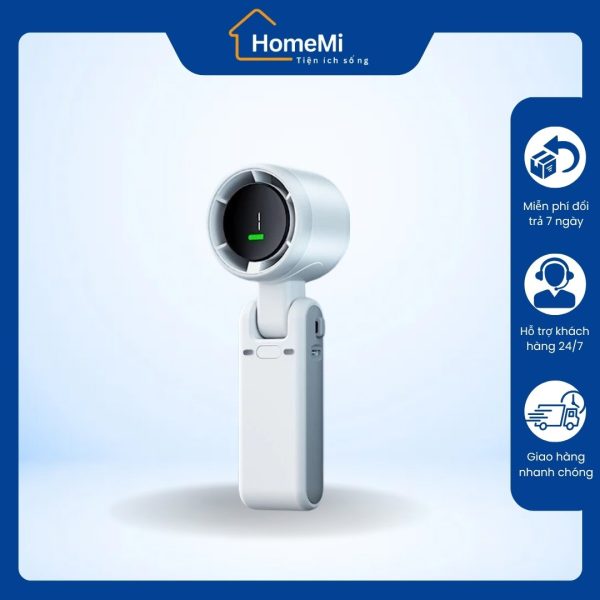 Thiết kế đầu tròn hiện đại – quạt cầm tay HomeMi nhỏ gọn.