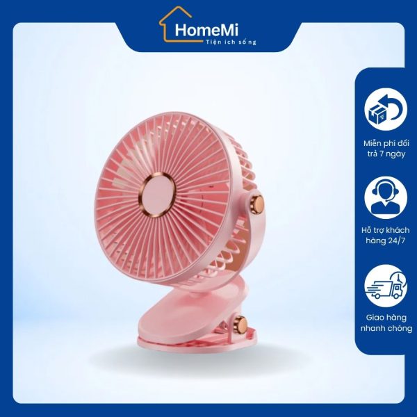 HomeMi ra mắt quạt kẹp màu hồng đáng yêu cho góc học tập.