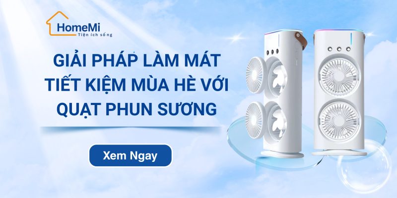 Giải pháp làm mát tiết kiệm mùa hè với quạt phun sương loại nhỏ