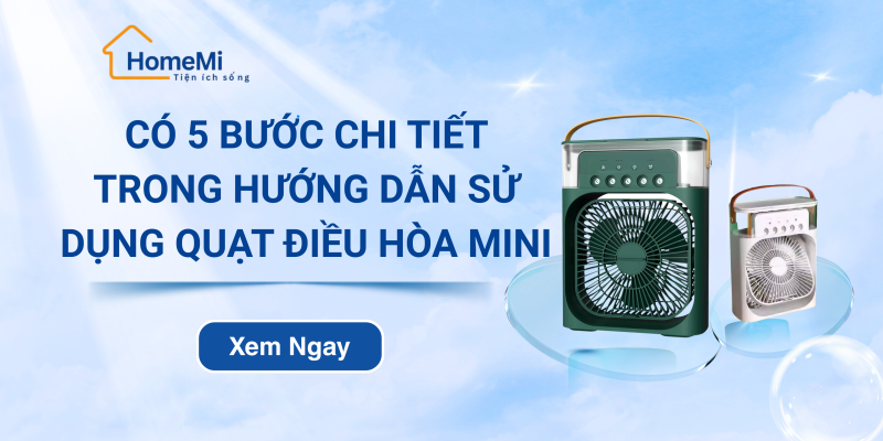 hướng dẫn sử dụng quạt điều hòa mini